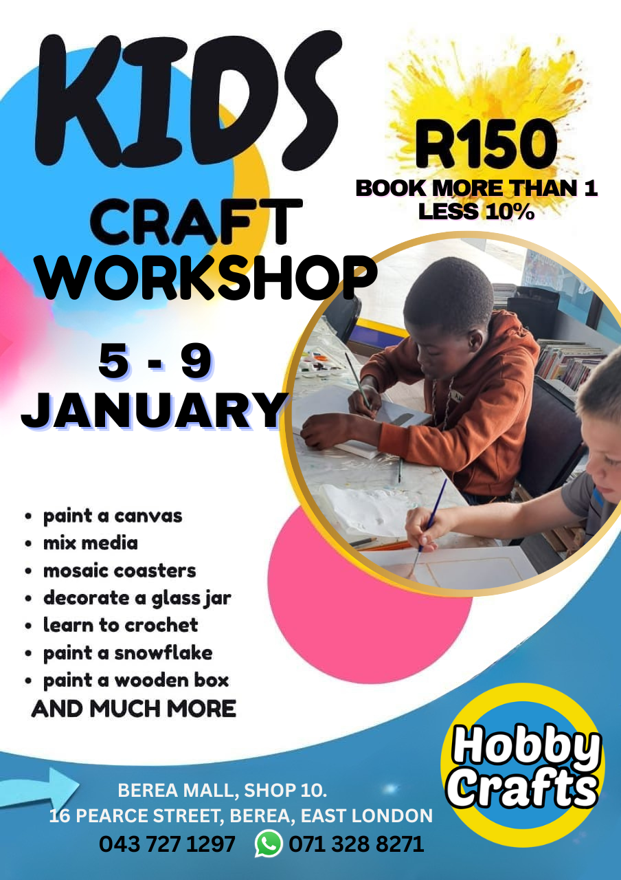 Sketching class taking place at Hobby Crafts Berea East London South Africa